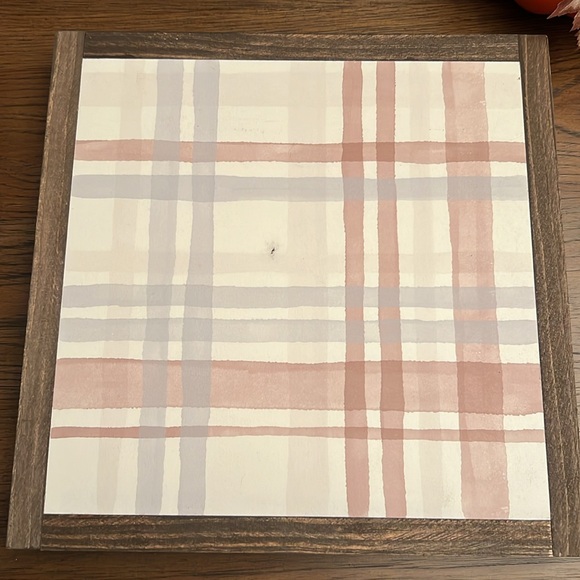 Framed Plaid Wall Art - Picture 2 of 7
